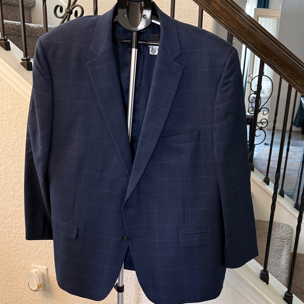 Ralph Lauren Dark Blue Checkered Blazer